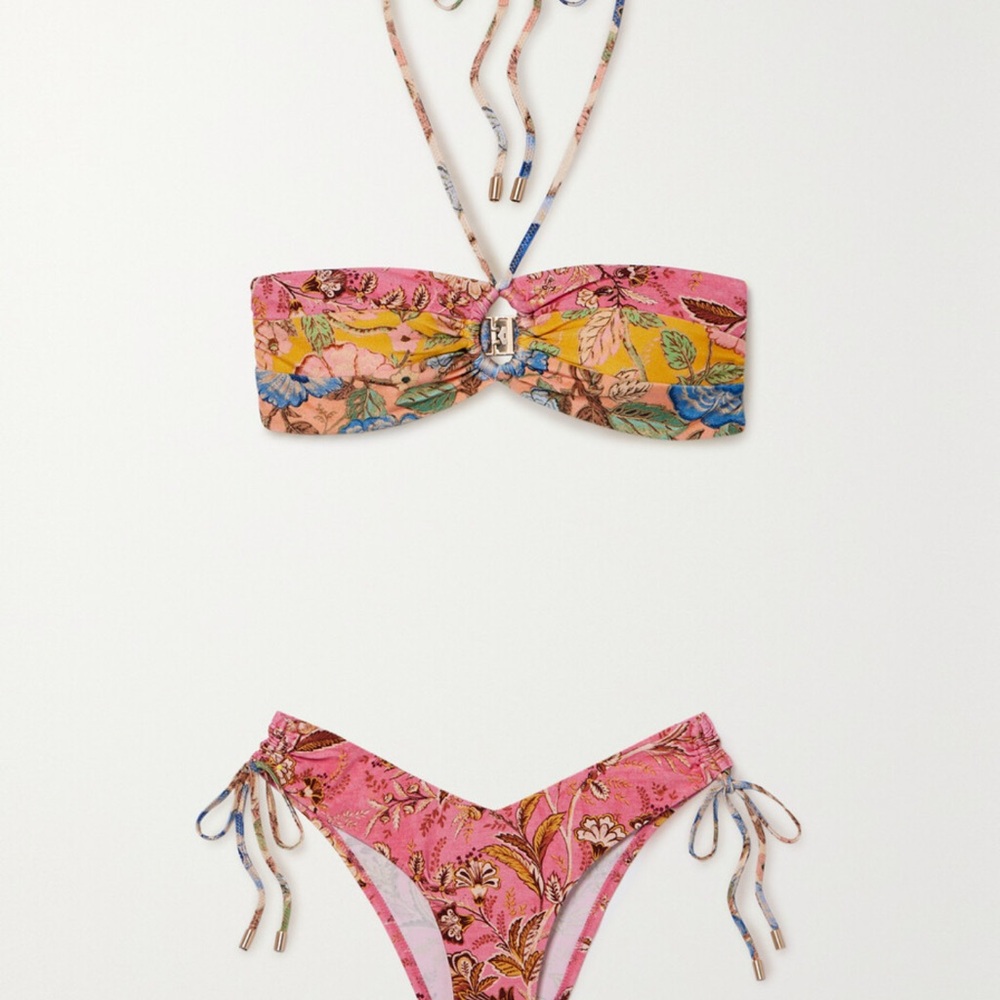 Zimmerman - Brand New W/Tags - Floral Pink Bikini Set - Size 3 - Medium/Large